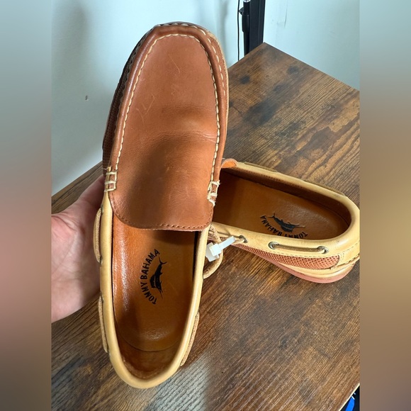 Tommy Bahama Men's Leather Slip-On Loafers Size 10,5М  Brown‎ yachting shoes - Picture 10 of 17